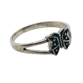Sterling Butterfly Ring Size 8