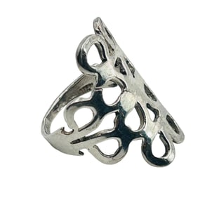 Sterling Filigree Ring Size 6