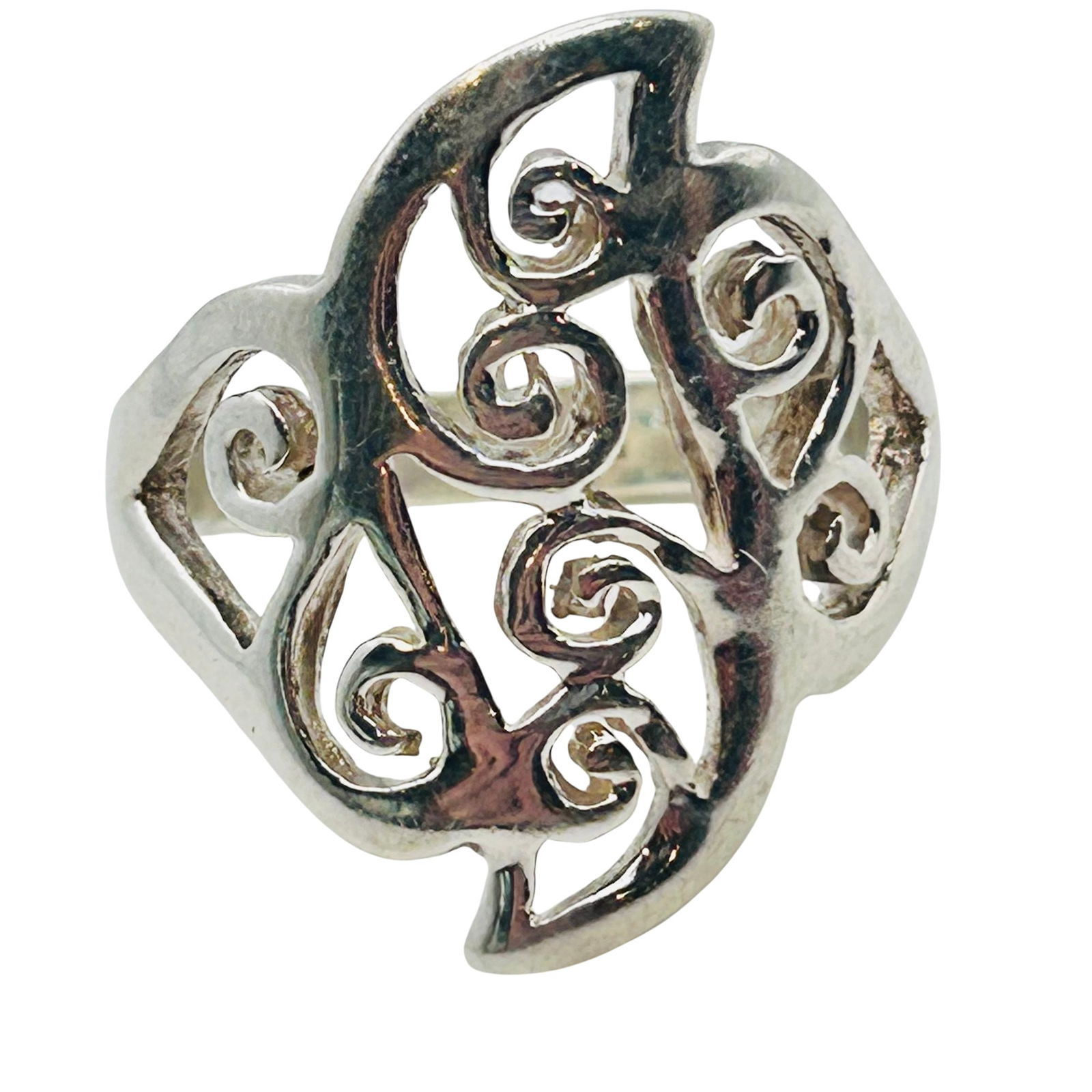 Sterling Swirl Ring Size 9.5 (1 of 7)