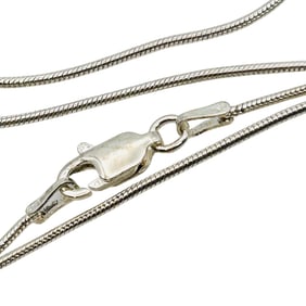 DNT Italy Sterling Round Snake Chain Necklace