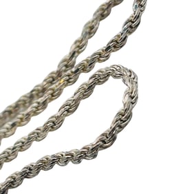 IBB Italy Sterling Rope Chain Necklace