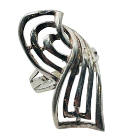 Sterling Swirl Ring Size 8.5