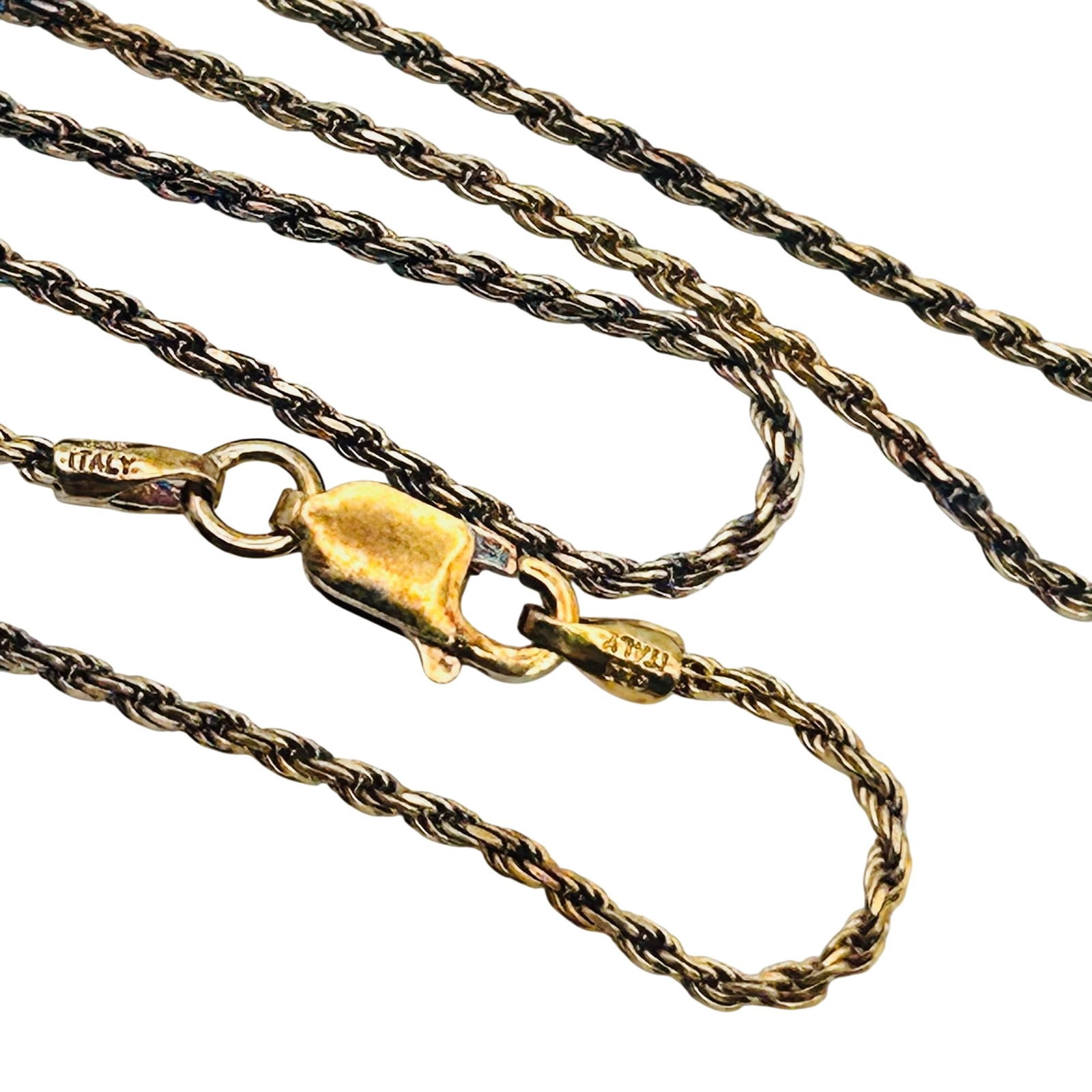 Italy Sterling Rope Chain Necklace (1 of 5)