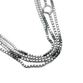 HJCO Italy Sterling Box Chain Necklace
