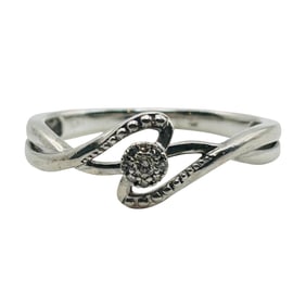 IKS Sterling Sapphire Ring Size 8.5