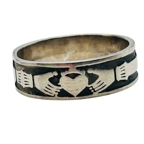 DRS Sterling Claddagh Ring. Size 11.5