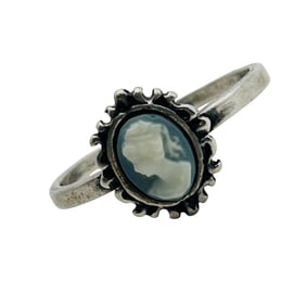 Sterling Cameo Ring Size 9