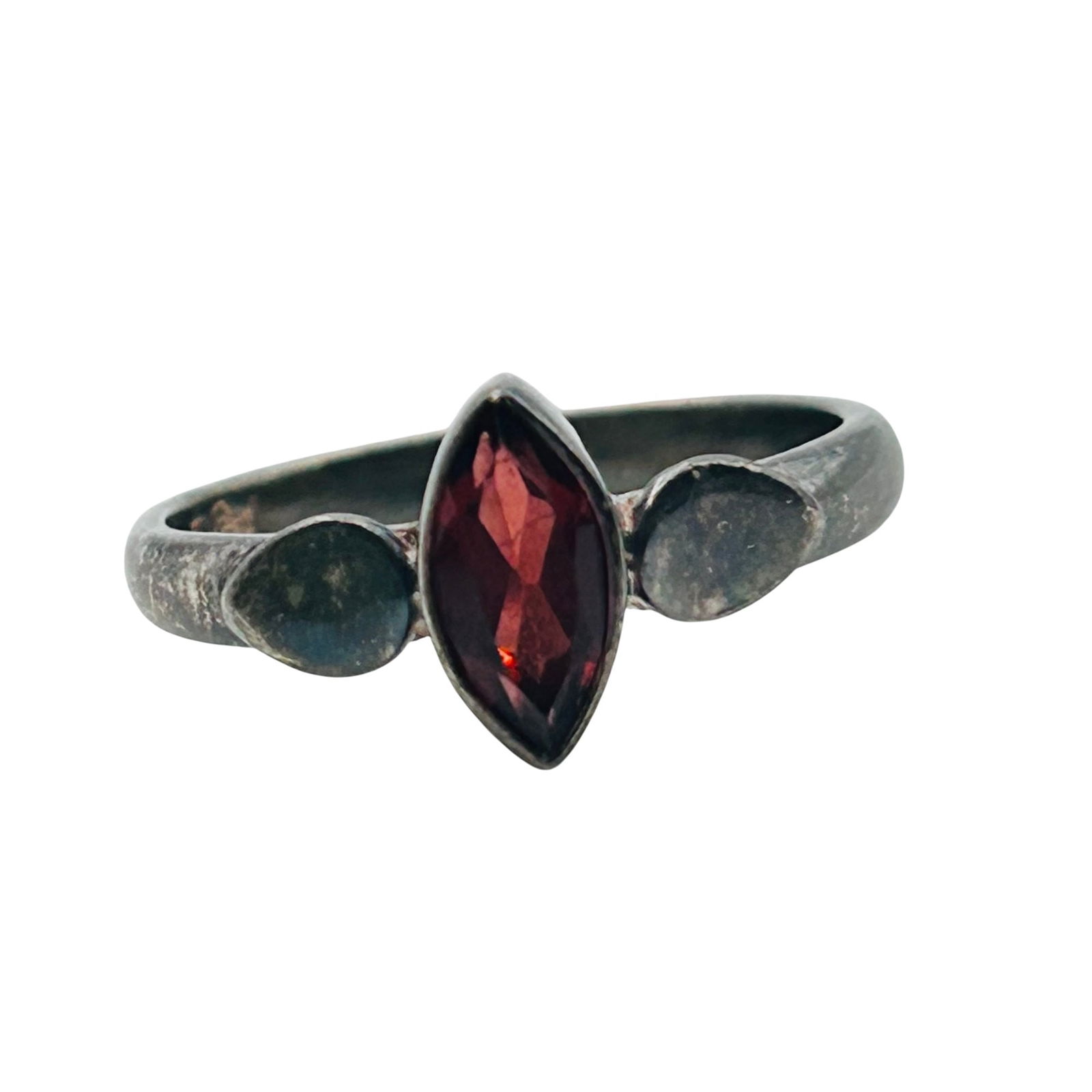 Sterling Garnet Marquise Ring Size 5.5 (1 of 8)