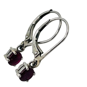 Sterling Pink Topaz Jacket Earrings