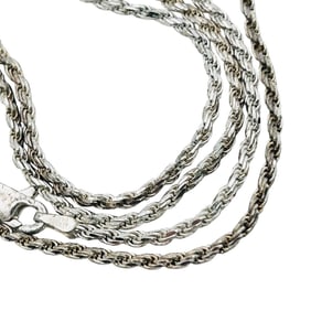 IBB Italy Sterling Rope Chain Necklace