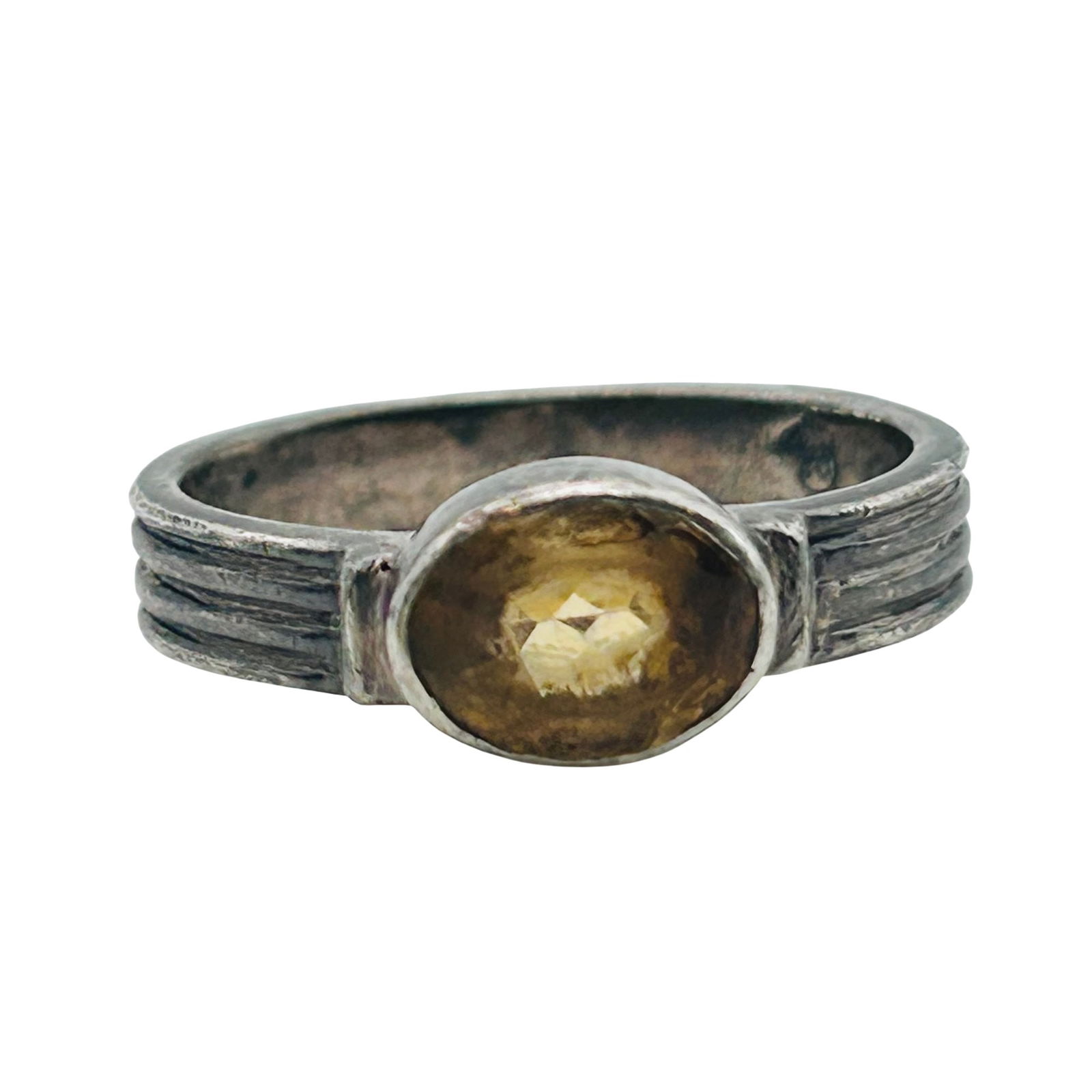 Sterling Citrine Ring Size 5.5 (1 of 8)