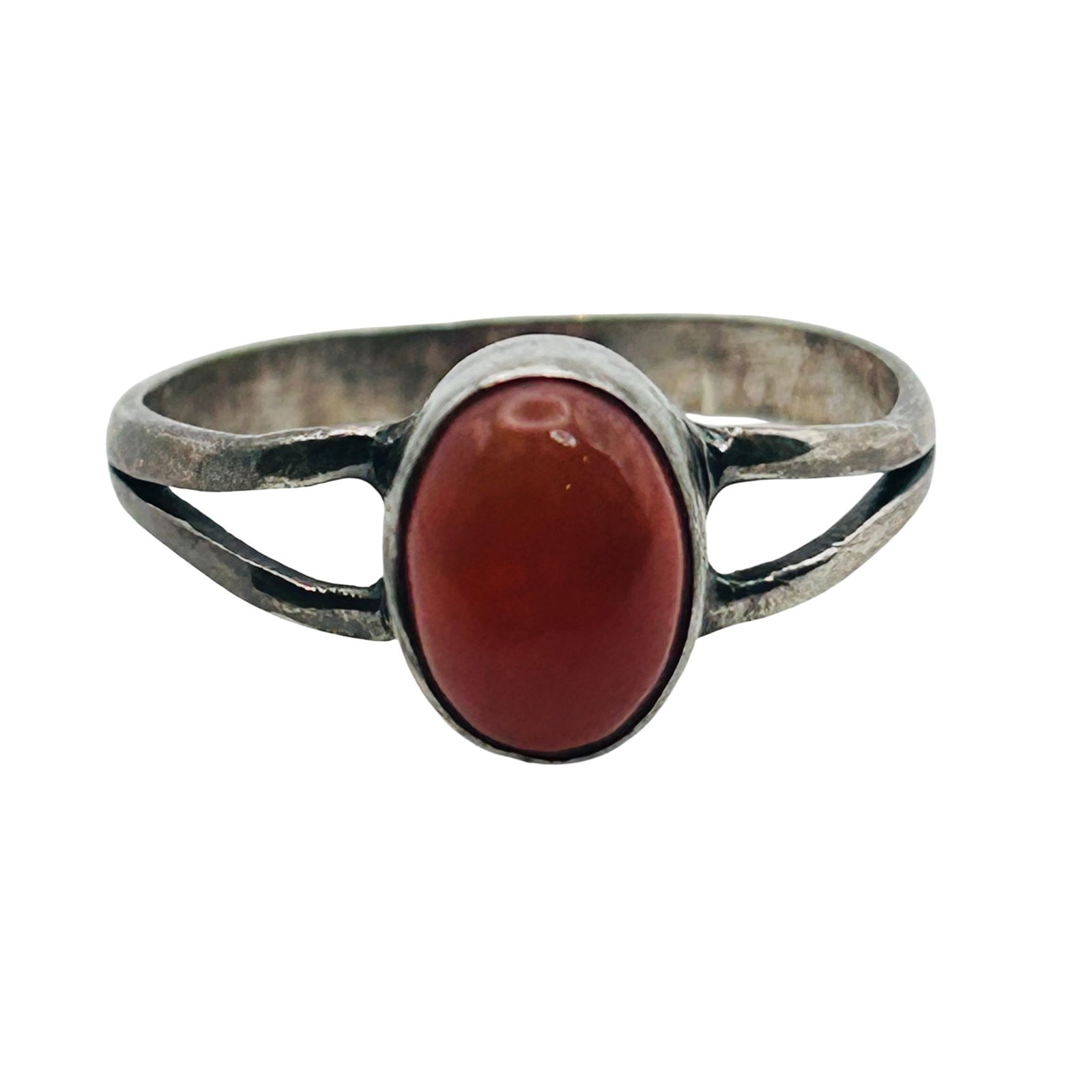Sterling Carnelian Oval Ring Size 7 (1 of 7)