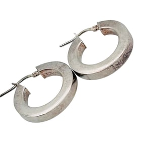 Dyadema Italy Sterling Hoop Earrings