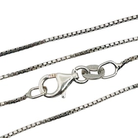 JC Italy Sterling Box Chain Necklace