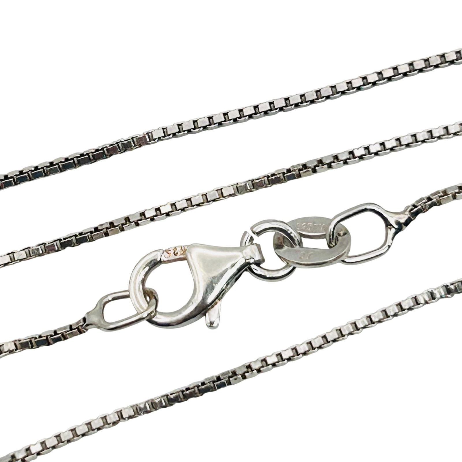 JC Italy Sterling Box Chain Necklace (1 of 4)