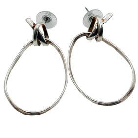 Stella & Dot Sterling Knot Earrings