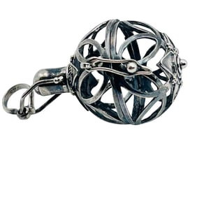 Sterling Round Hollow Locket