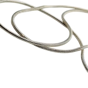Italy Sterling Round Snake Chain Necklace