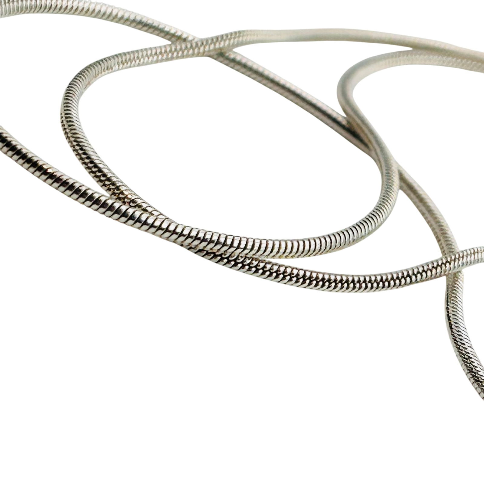 Italy Sterling Round Snake Chain Necklace (1 of 5)