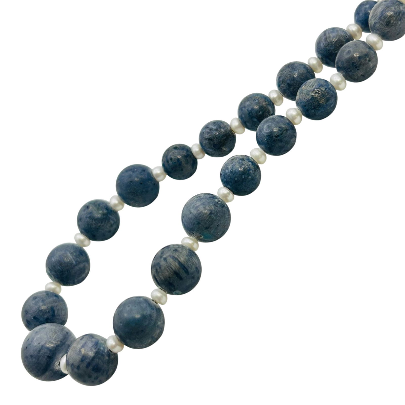 Sterling Sodalite And Pearl Necklace (1 of 6)
