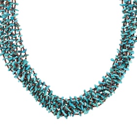 Corina Smith Navajo Heishi Turquoise Multi Strand Necklace