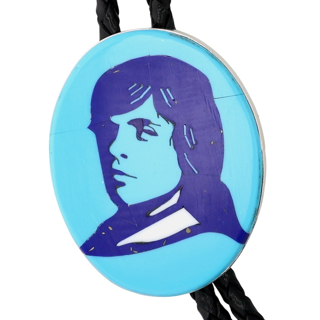 Calvin Desson Navajo Sterling Multi-Stone Inlay Luke Skywalker Star Wars Bolo Tie: Calvin Desson Navajo Sterling Multi-Stone Inlay Luke Skywalker Star Wars Bolo Tie 44.5g-Turquoise, Lapis