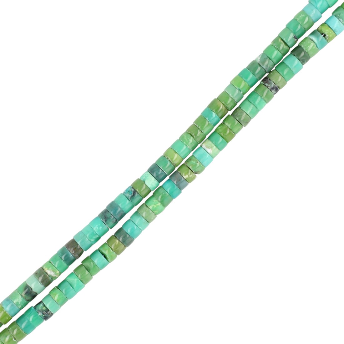 Corina Smith Navajo Sterling Turquoise Bead Strand Necklace: Corina Smith Navajo Sterling Turquoise Bead Strand Necklace 43g-Approx. 60 inches