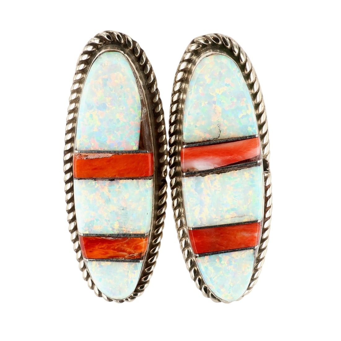 Avery Norton Navajo Sterling Multi-Stone Earrings (1 of 5)