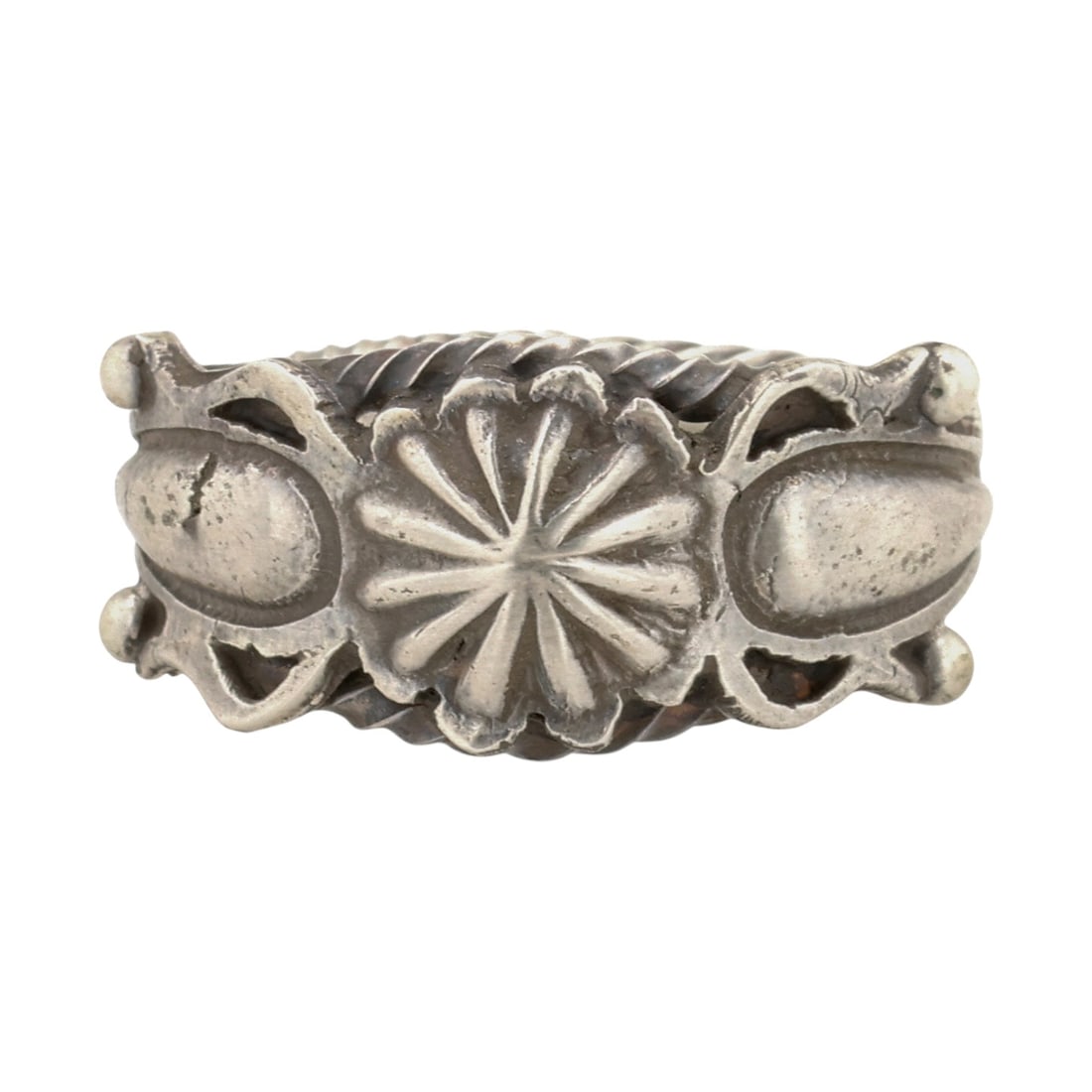 Running Bear Navajo Plain Silver Ring Sz 9.5 (1 of 8)