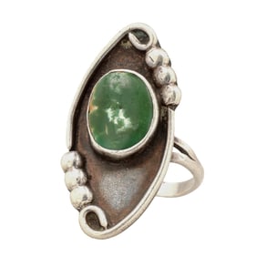 Vintage Navajo Sterling Turquoise Ring Sz 7