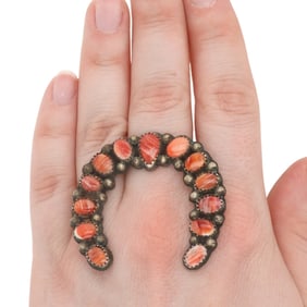 Julian Charles Sterling Spiny Oyster Naja Adjustable Ring