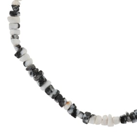 Navajo Sterling White Marble Necklace