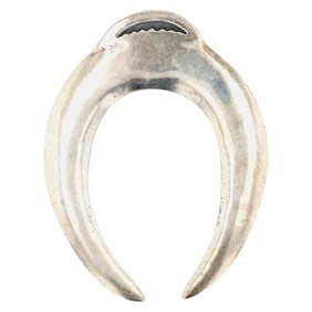 Vintage Navajo Sandcast Sterling Naja Pendant