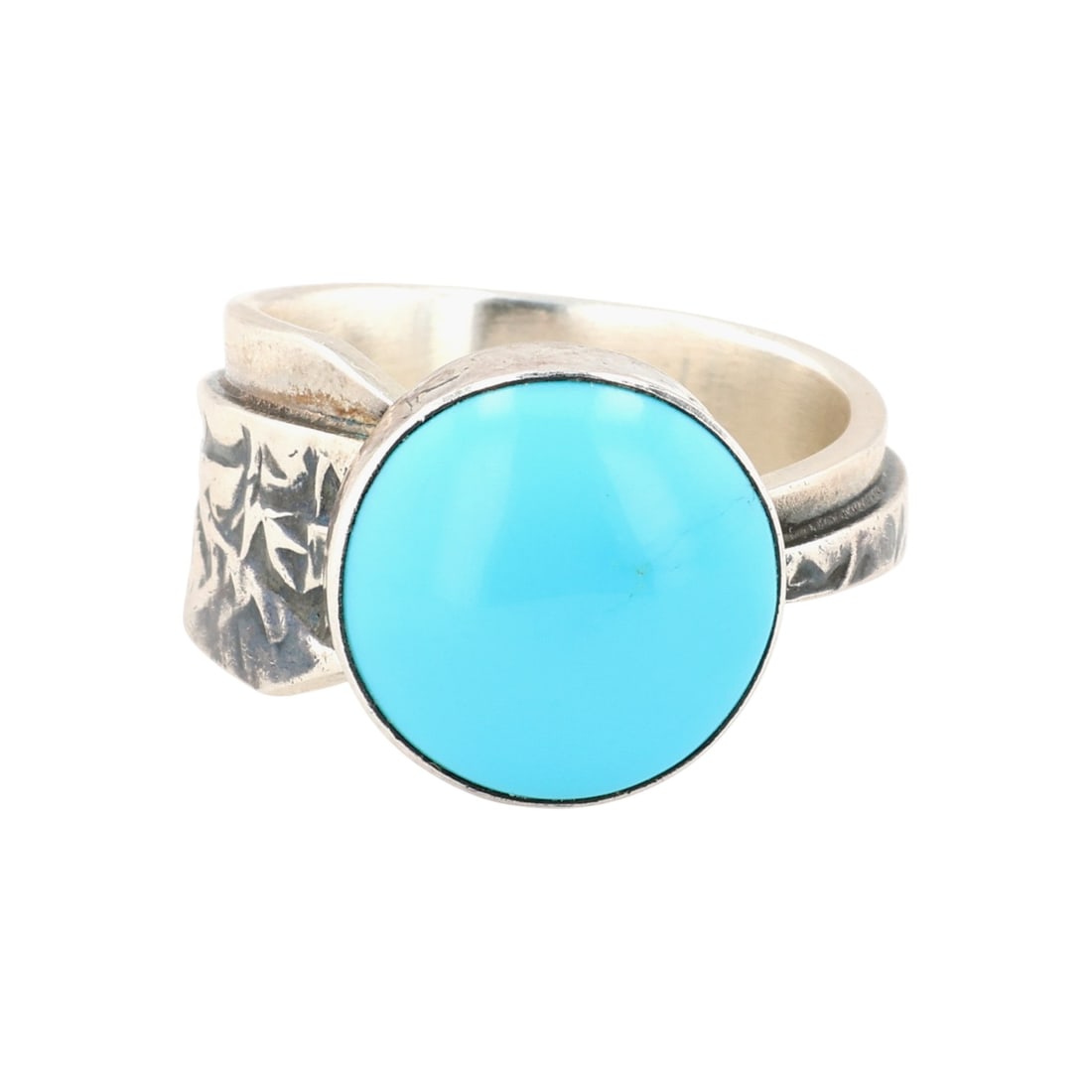 Benny Ramone Navajo Sterling Turquoise Ring Sz 8 (1 of 8)