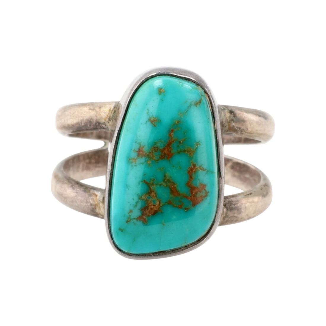 Vintage Navajo Sterling Turquoise Ring Sz 6.25: Vintage Navajo Sterling Turquoise Ring Sz 6.25, 5g