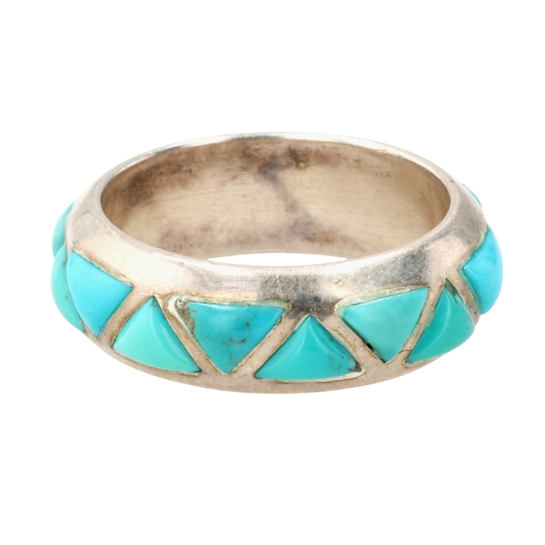 Silver Cloud Jewelry Sterling Turquoise Ring Sz 5.75 (1 of 7)