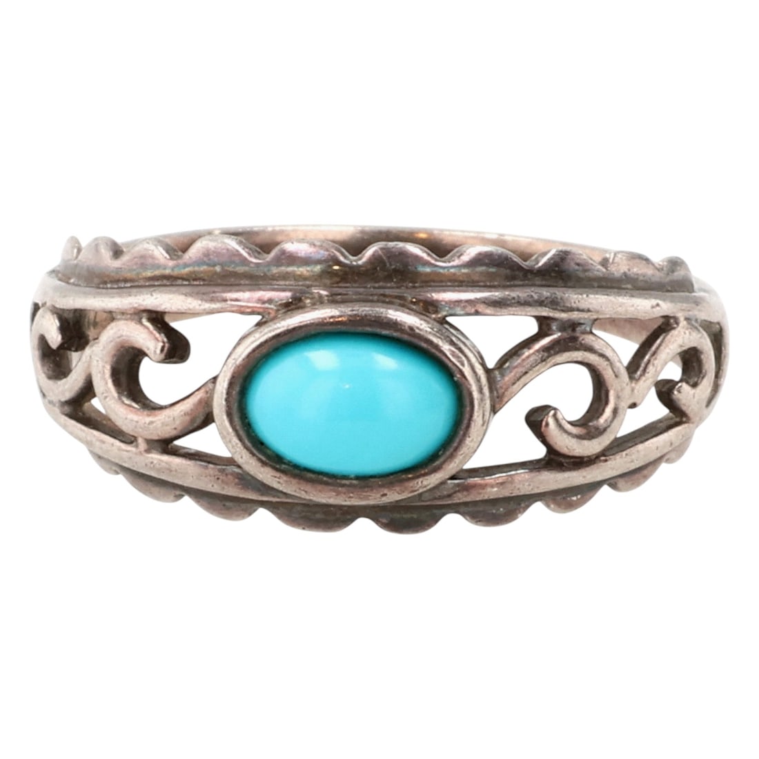C^A Sterling Turquoise Ring Sz 6.75 (1 of 7)