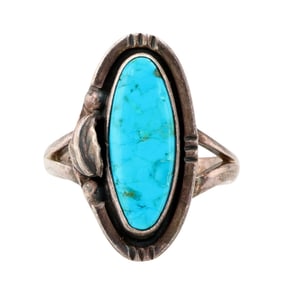 OFIS Mexico Sterling Turquoise Ring Sz 9