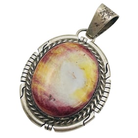 Dave Skeets Navajo Sterling Spiny Oyster Pendant