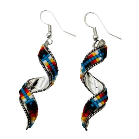 Lucille Romone Navajo Beaded Earring