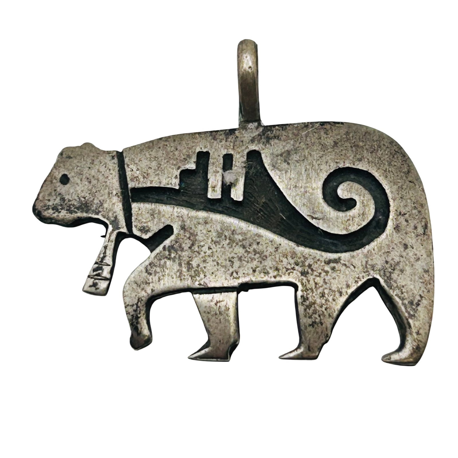 Adrian Sanchez Hopi Sterling Overlay Pendant: Adrian Sanchez Hopi Sterling overlay Pendant 2.85 grams