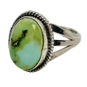 Judy Largo Navajo Sterling Sonoran Gold Ring Sz.9