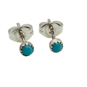 Shantal Bitsie Delicate Sterling Turquoise Studs