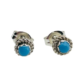 Native Sterling Turquoise Studs