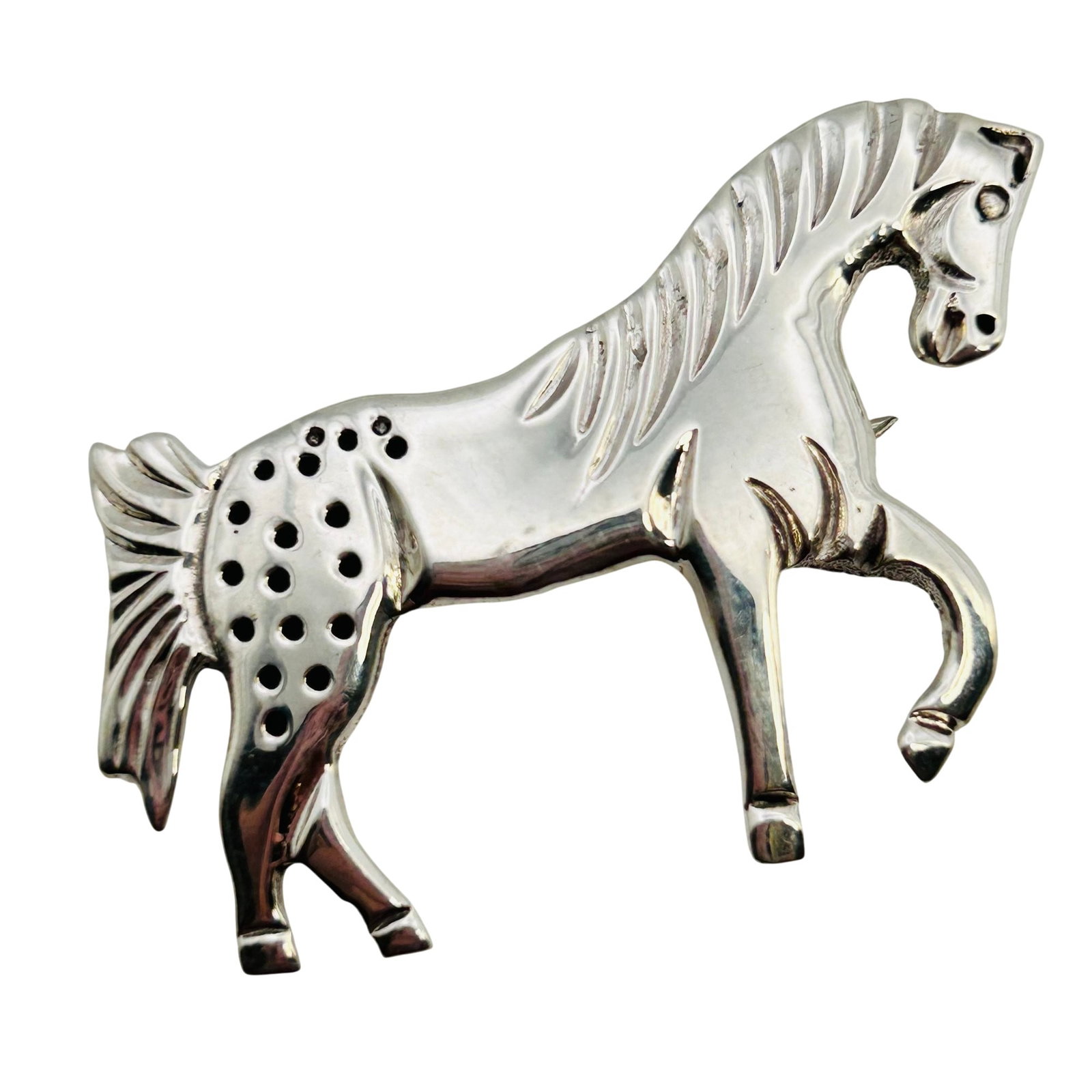 Allison Manueuto Native Sterling Horse Pin: Allison Manueuto Native Sterling horse pin 10grams