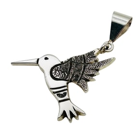 N. Woody Navajo Sterling Bird Pendant
