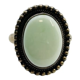 Scott Skeets Navajo Palomino Sterling Adjustable Ring