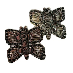 Zandra Tahy Navajo Sterling Butterfly Earrings