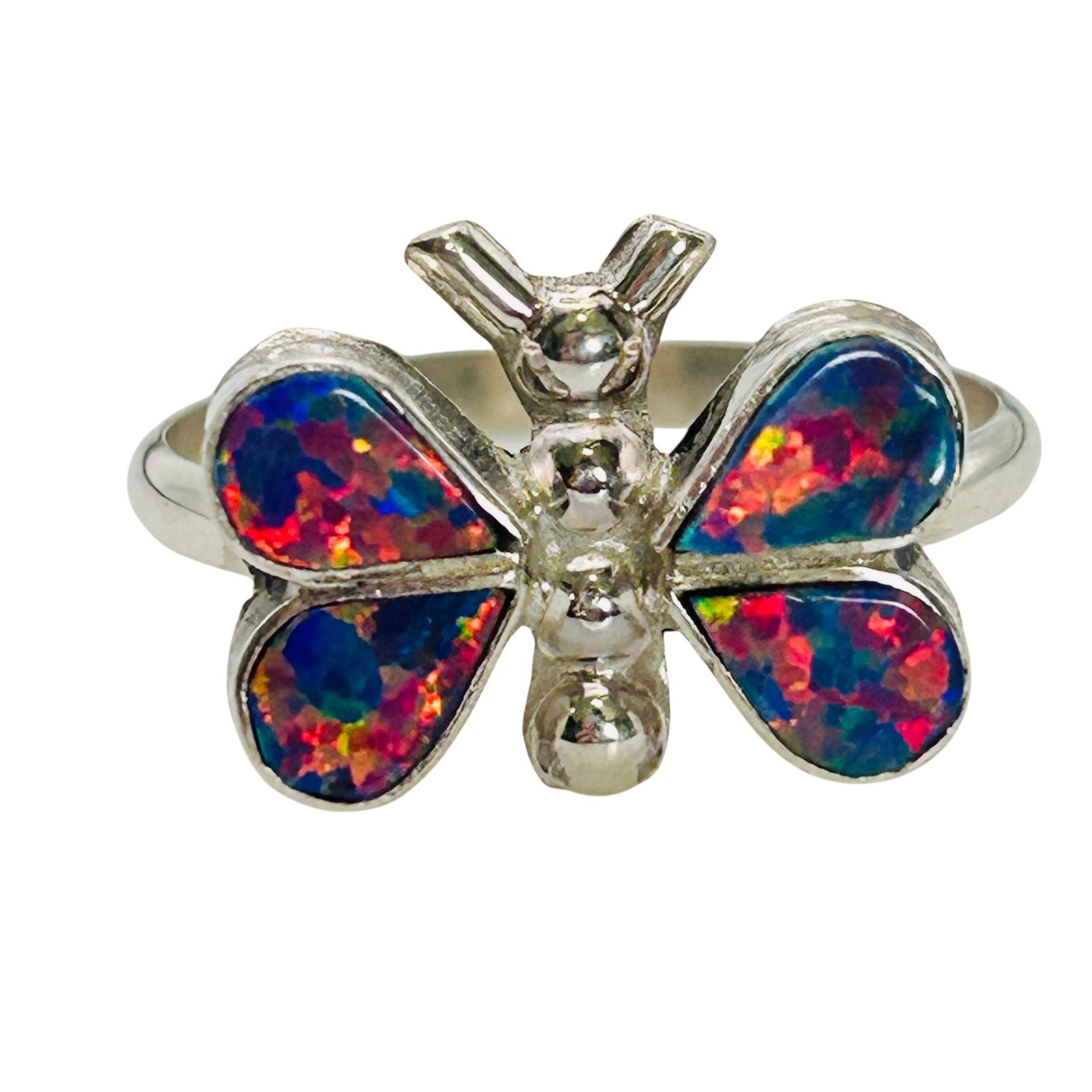 Swain Charlie Zuni Sterling Opal Ring SZ 7 (1 of 8)