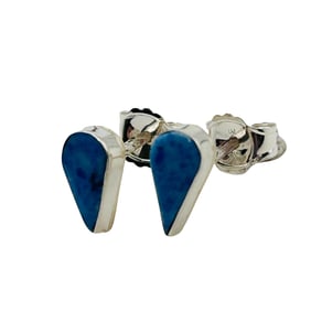 Angie Rosetta Zuni Sterling Denim Lapis Earring